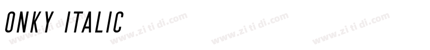 Onky Italic字体转换